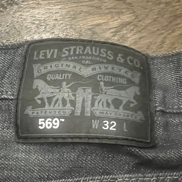 Levi's Dark‎ Gray Denim Men's Shorts 90s Y2K - Picture 4 of 6